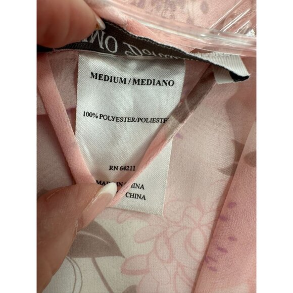 Intimo Donatella Nightgown XL Robe M Womens Fairy Whimsy READ Pink Floral - Picture 8 of 16